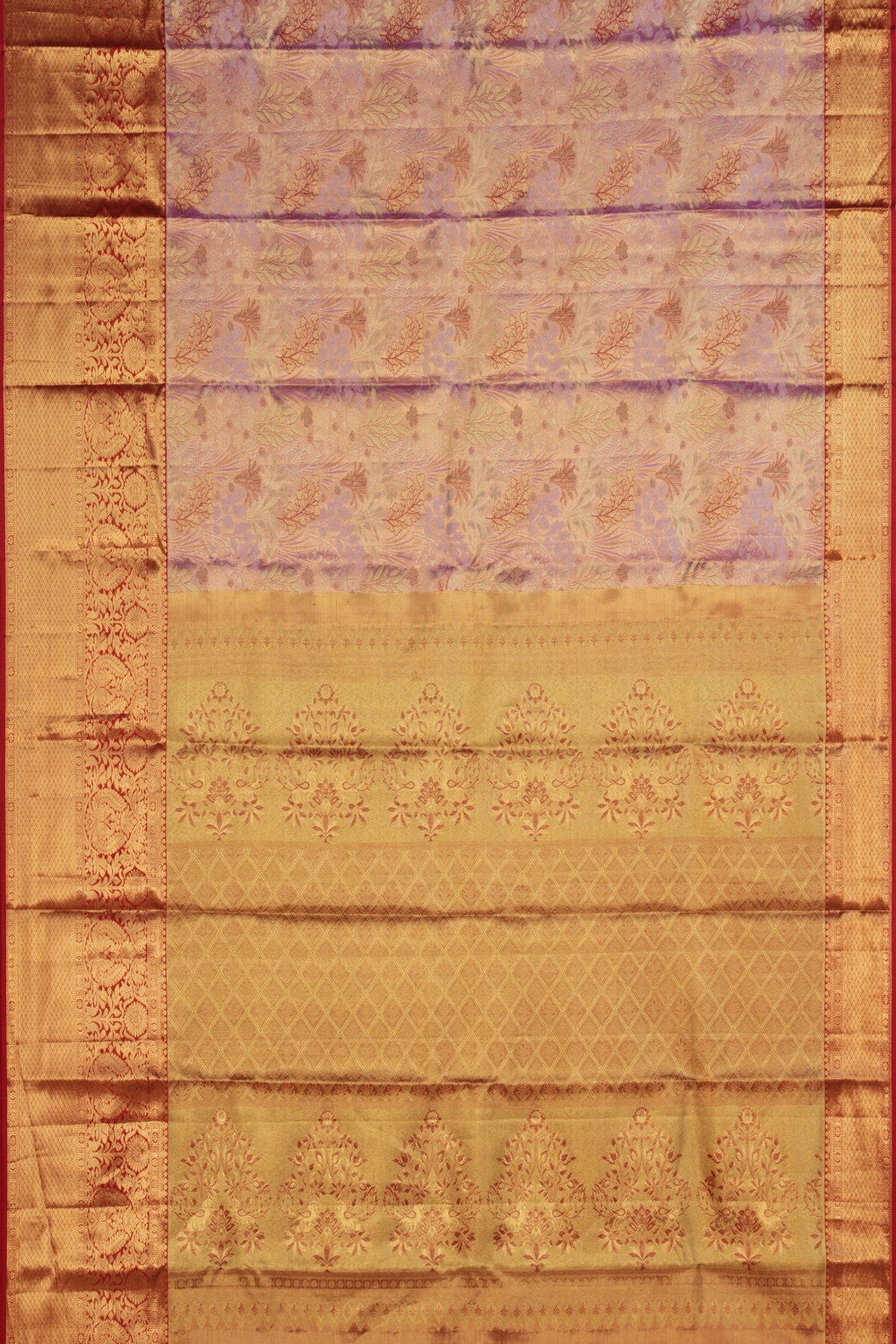 Image of Kanchipattu Tissue Brocade Pink Saree